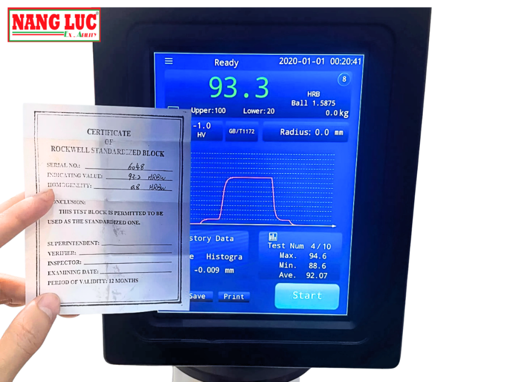 MÁY ĐO ĐỘ CỨNG NEXTGEN - NĂNG LỰC 