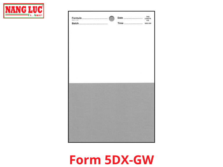 Form 5DX-GW Brushout Card