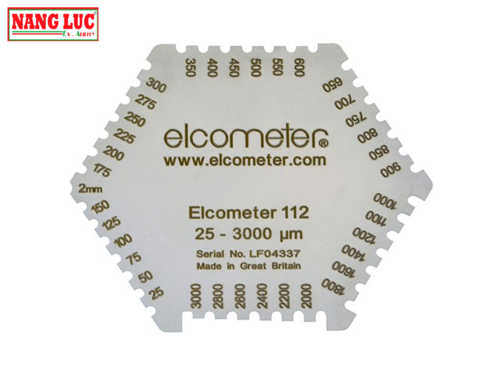 Lược Đo Độ Dày Sơn Ướt (Punched Wet Film Combs) Elcometer Model 112AL