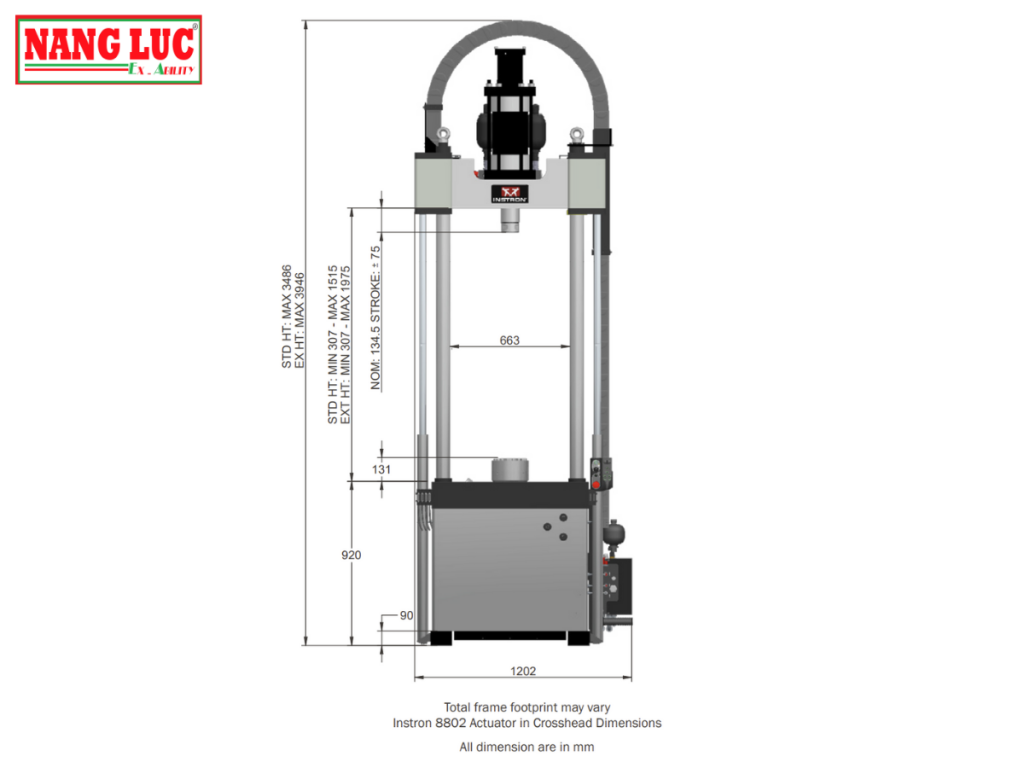 Máy Thử Nghiệm Độ Bền Mỏi Vật Liệu (Servohydraulic Fatigue Testing System) Instron Model 8802