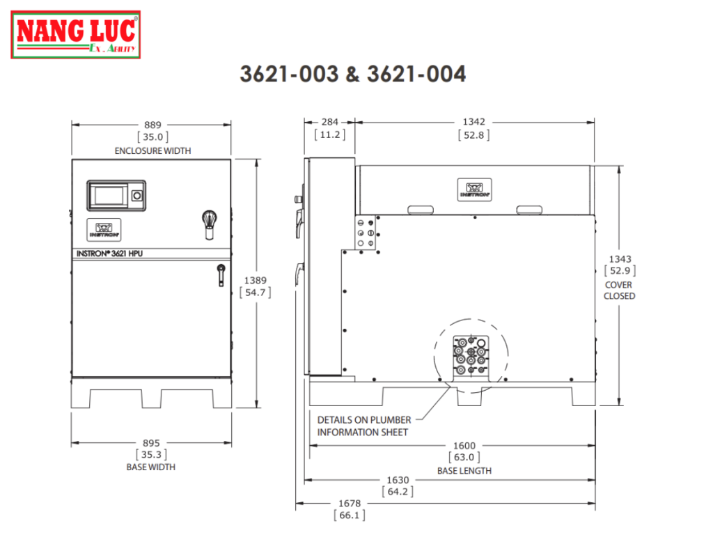 Bộ Nguồn Thủy Lực (Hydraulic Power Unit) Instron Series 3621-002 3621-003 3621-004