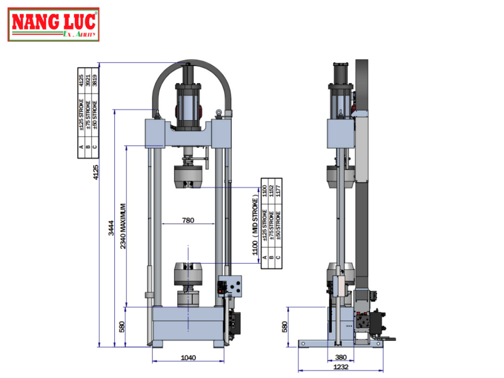 Thiết Bị Đo Độ Bền Kéo Công Suất Cao Instron Model 8803 8805 8806 8808