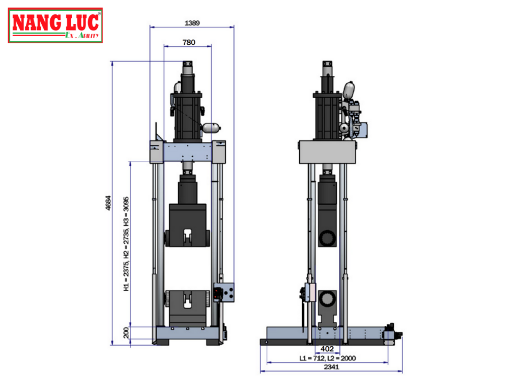 Thiết Bị Đo Độ Bền Kéo Công Suất Cao Instron Model 8803 8805 8806 8808